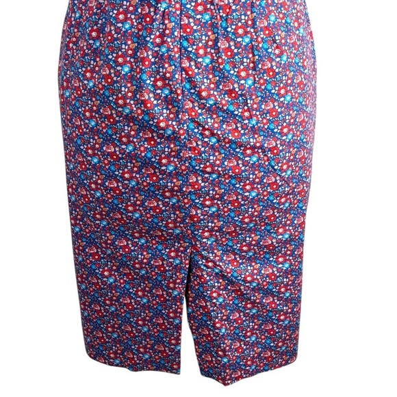 J. CREW x LIBERTY LONDON FLORAL COTTON SWEETHEART SLEEVELESS CASUAL SUN DRESS - Picture 12 of 16